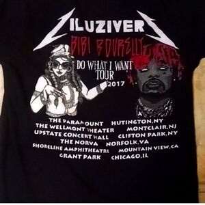 Lil Uzi Vert Concert 2017 Do What I Want Tour Shirt Short sleeve Black Small S